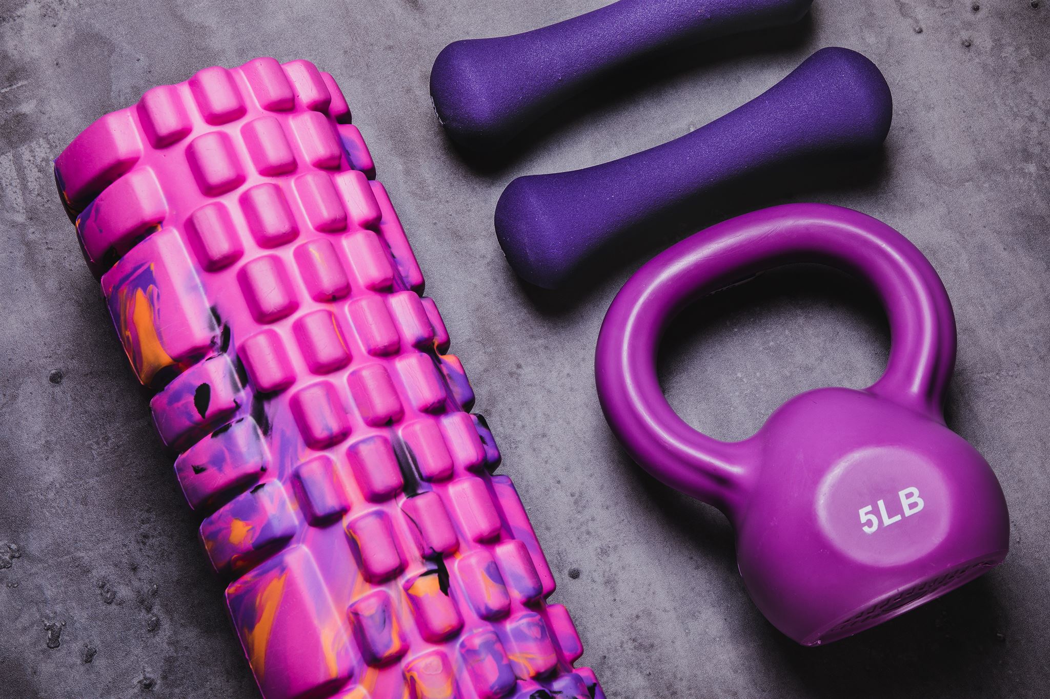 Purple-gym-equipment